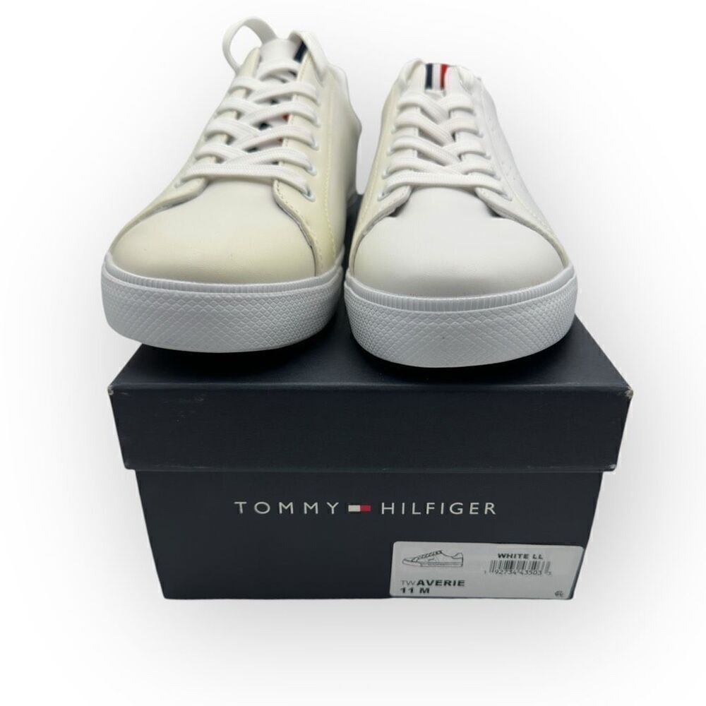 New Tommy Hilfiger Womens Averie Sneaker Shoes White Size 11M